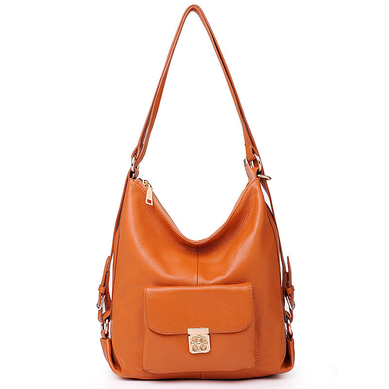 Korean-Style Soft Leather Backpack, Perfect Companion