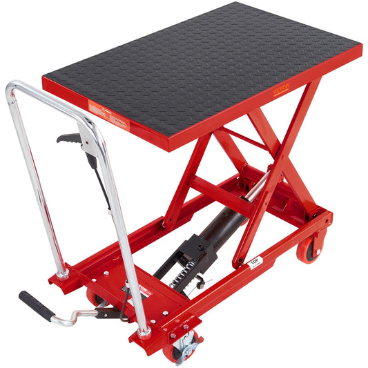500lb Hydraulic Scissor Lift Cart for Material Handling