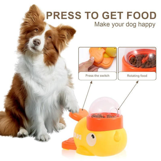 Dog Puzzle Feeder Duck Toy – Smart Training Treat Dispenser