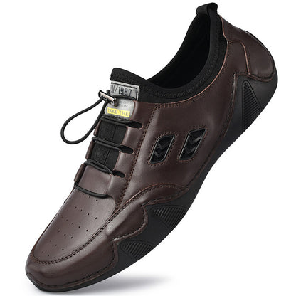 Stylish Men’s Genuine Leather Breathable Everyday Shoes