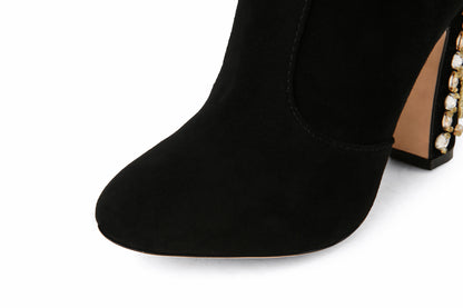 Genuine Leather Ethnic Beaded Booties – Fashionable & Comfy