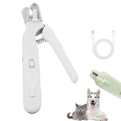 2-in-1 Dog Nail Trimmer with Light and Grinder