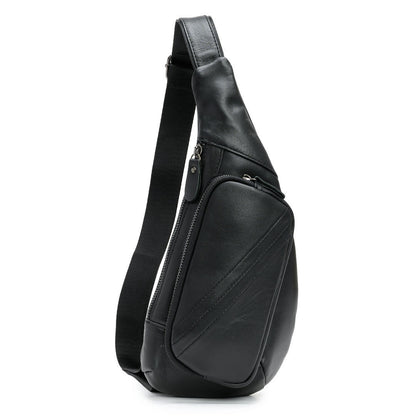 Stylish Genuine Leather Chest Bag – Perfect Casual Carry for Men