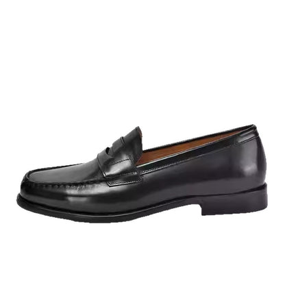 Genuine Leather Men’s Loafers – Stylish British Slip-On Comfort