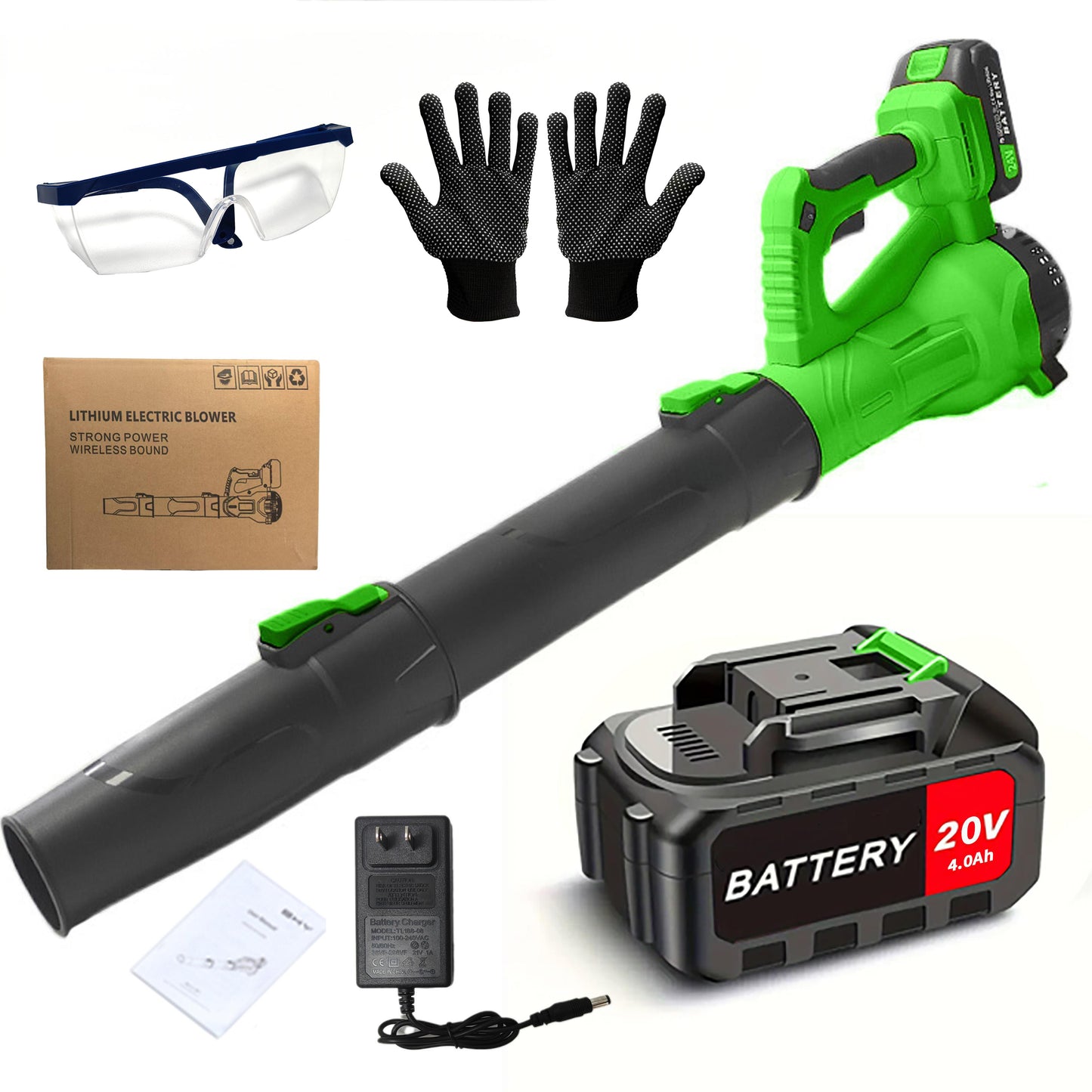 Portable Electric Cordless Leaf Blower for Home Gardens