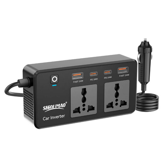 Intelligent Car Inverter PD Fast Charge USB Multi-function Adapter