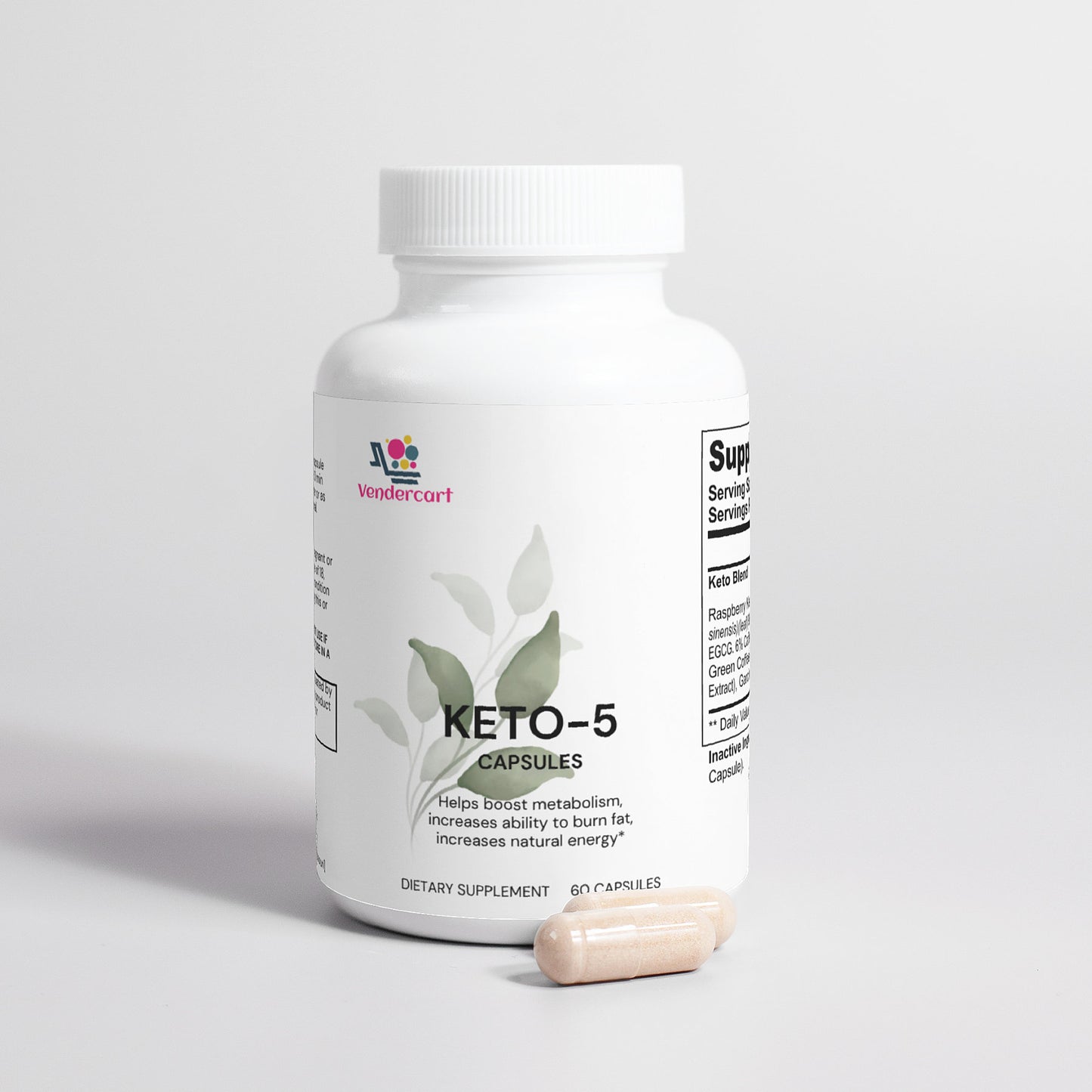 Keto 5 Dietary Supplement - Weight Management & Energy