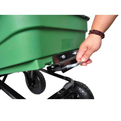Folding Garden Dump Cart – Heavy Duty 300lb Utility Wagon